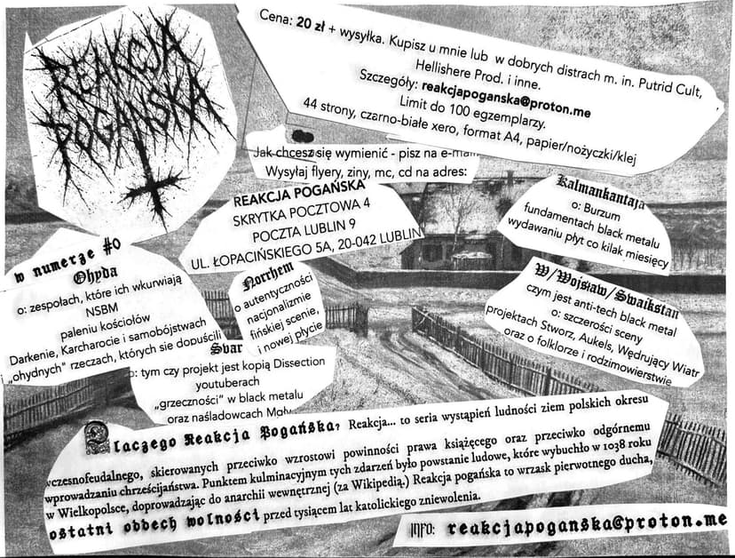 REAKCJA POGAŃSKA ZINE - black metal news